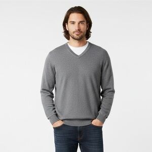 Calvin Klein Gray V-Neck Men's Sweater